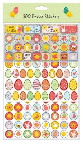 200 easter stickers decoration - 200,