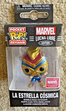 RARE LA ESTRELLA COSMICA CC Funko Pop Pocket Keychain Keyring New in Mint Box