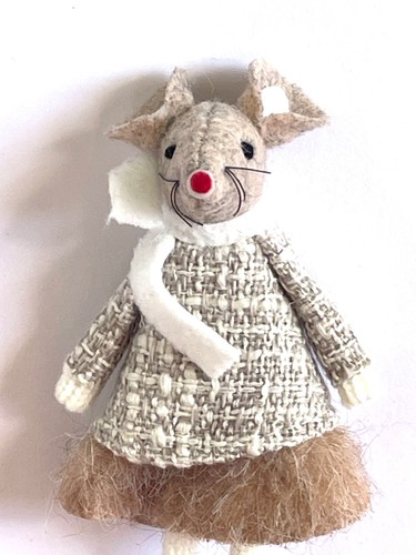 Felt mouse brooch - , ladies