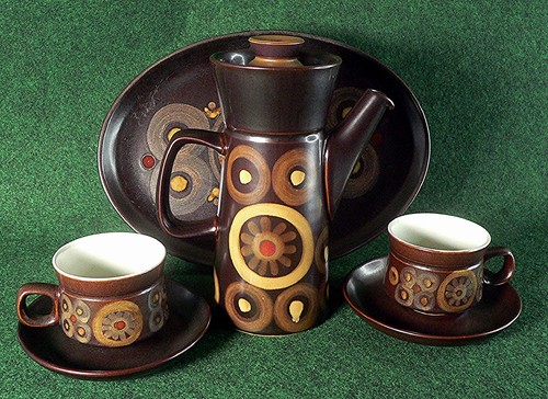 Denby arabesque coffee - set, for