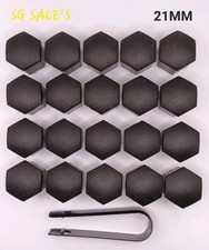21mm Matt Black Wheel Nut Bolt