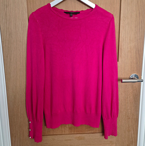 Lipsy london pink knit crew - knit,