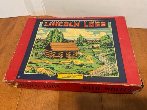 Vintage box lincoln logs with - vintage,