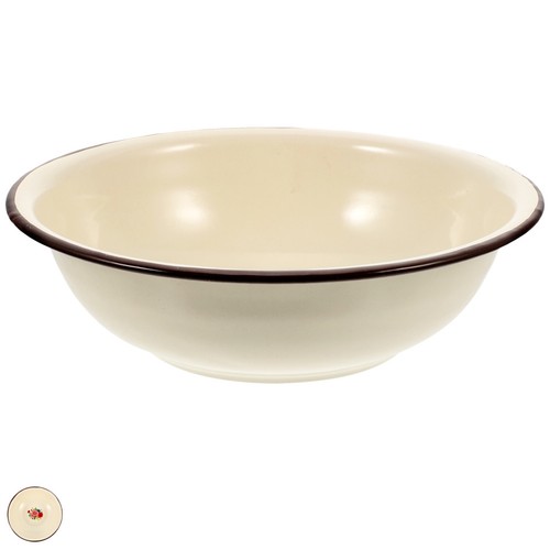 Vintage enamel basin household - basin,