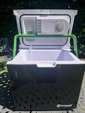 OUTWELL ECOCOOL COOL BOX 24L ELECTRIC 12V/230V Black Very Good Condition