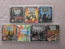 Guitar Hero & Rock Band Bundle Warriors Of Rock Legends World Tour PS3 7 Games