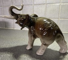 Royal Dux Porcelain Elephant Figurine 138/56 BOHEMIA 1930s