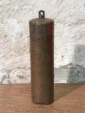 192a Vintage  Brass Cased Wall Clock Weight Approx  1134g