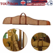 TOURBON Gun Slip  Rifle Soft Case Canvas Storage Bag Padded Fleece Hunting UK
