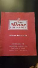 Vintage 1960's Jones Balers The Jones Minor Mark1 and 2 Service Parts List