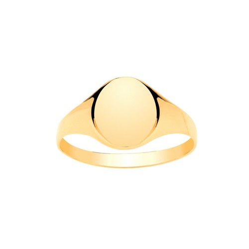Solid 9ct yellow gold plain - yellow,