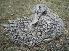 Duck resting stone - stone, garden