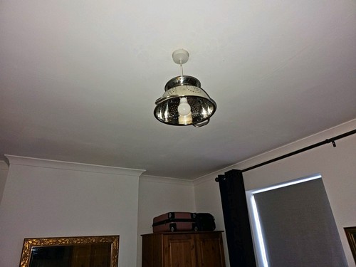 Silver metal dome ceiling - metal,