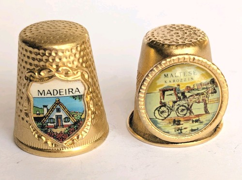 Vintage gold tone travel - 2x,