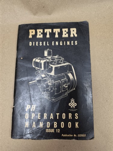 Petter diesel engine operators - petter,