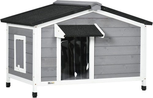 Wooden dog kennel outdoor - wooden,