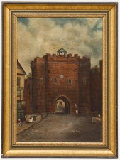 Naive Late 19th Century Oil -