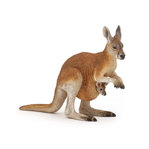 Papo kangaroo with baby - papo,