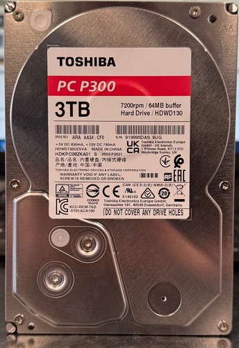 Toshiba p300 3tb hard drive - p300,