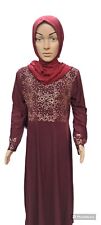 Abaya Girl's Jersey Long Sleeve Ramadan Eid Abaya Prayer Dress