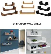U-Shape Floating Shelf Set Of