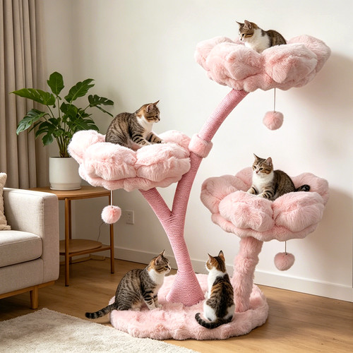 Flower cat tree tower - cat,