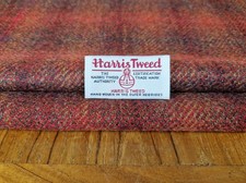 Soft Red  Check Harris Tweed -