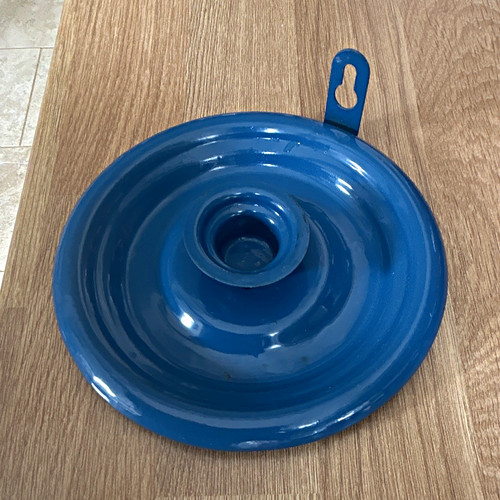 Blue metal wall mounted - blue,