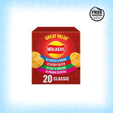 Walkers Classic Variety Multipack Crisps Box 20x25g