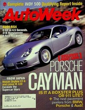 AutoWeek Magazine May 30, 2005 Porsche Cayman, Audi RS4, Nissan Skyline GT-R