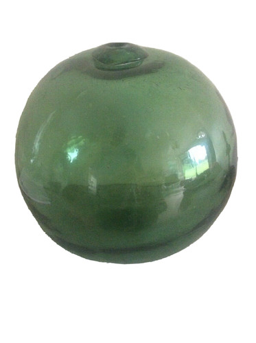 Antique glass fishing float - glass,