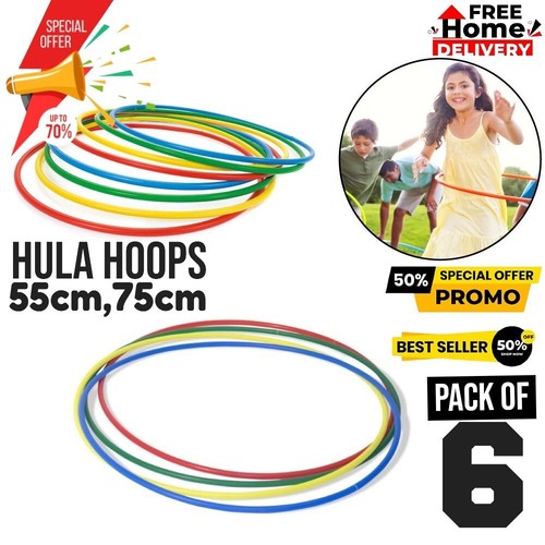 Pcs multicolor hula - 6, hoops
