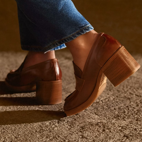 Russell bromley stacked tan - &,