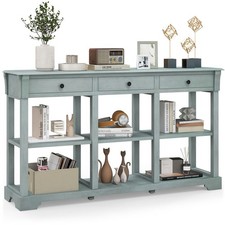 Vintage console table with - vintage,