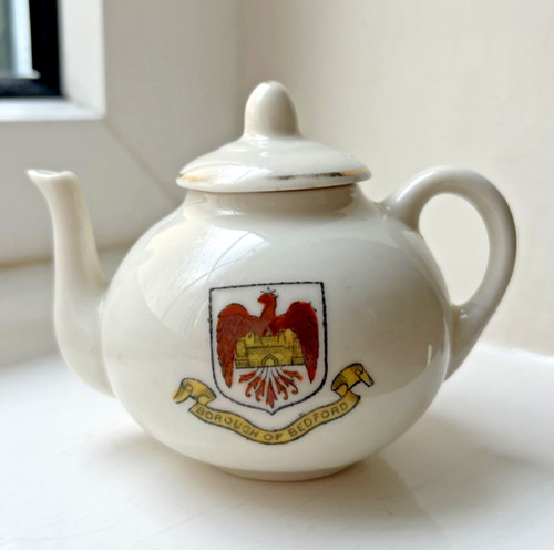 Crested china miniature teapot - miniature,