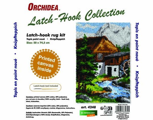 Watermill latch hook - kit,, rug