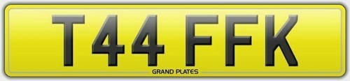 Taffy taff number plate - taffy, t44