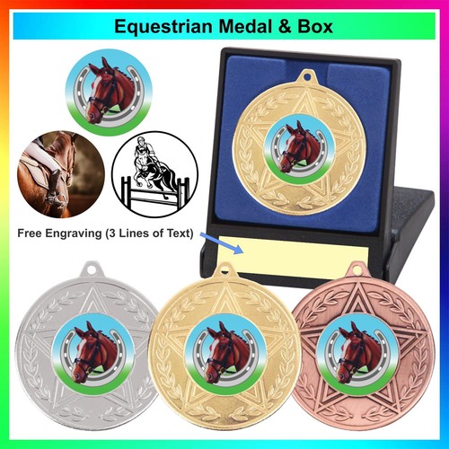 Equestrian medal a - in,
