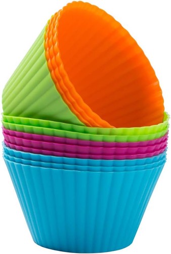 Pack silicone muffin moulds - silicone,