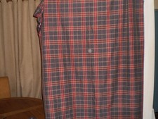 designer plaid check curtains