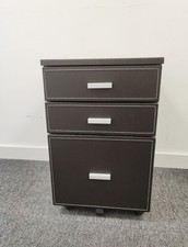 Faux Leather Drawer Cabinet, bedside table