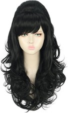 Yuehong Black Beehive Wig