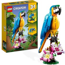 LEGO Creator 3 in 1 Exotic Parrot to Frog Fish Animal Figures Building... 