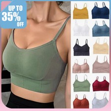 Women Seamless Yoga Sports Bra Stretch Bralette Padded Crop Top Vest Fitness new