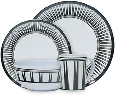 Caravan & Camping Melamine 16 Pcs Dinner Set Heat Resistant & Dishwasher Safe