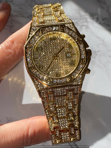 Mens custom fully ice out - ice,