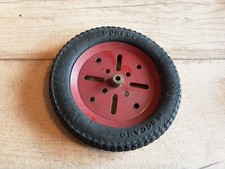 Meccano #142b DUNLOP 1930-34 tyre on 3" pulley hardened Coarse Tread
