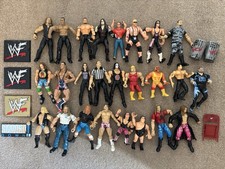 WWF WWE Action Figures 25 Piece Bundle Job Lot + Accessories