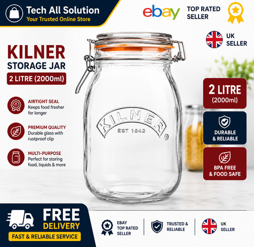 Kilner clip top - jar, square