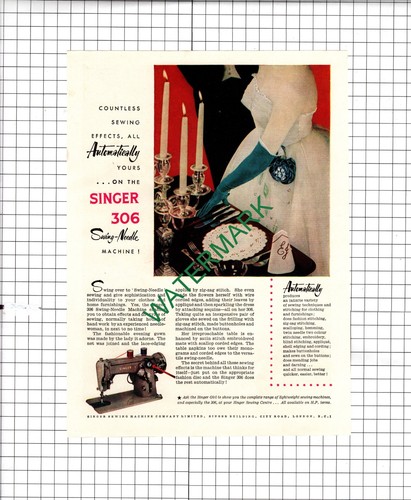 Singer sewing machine company - singer,